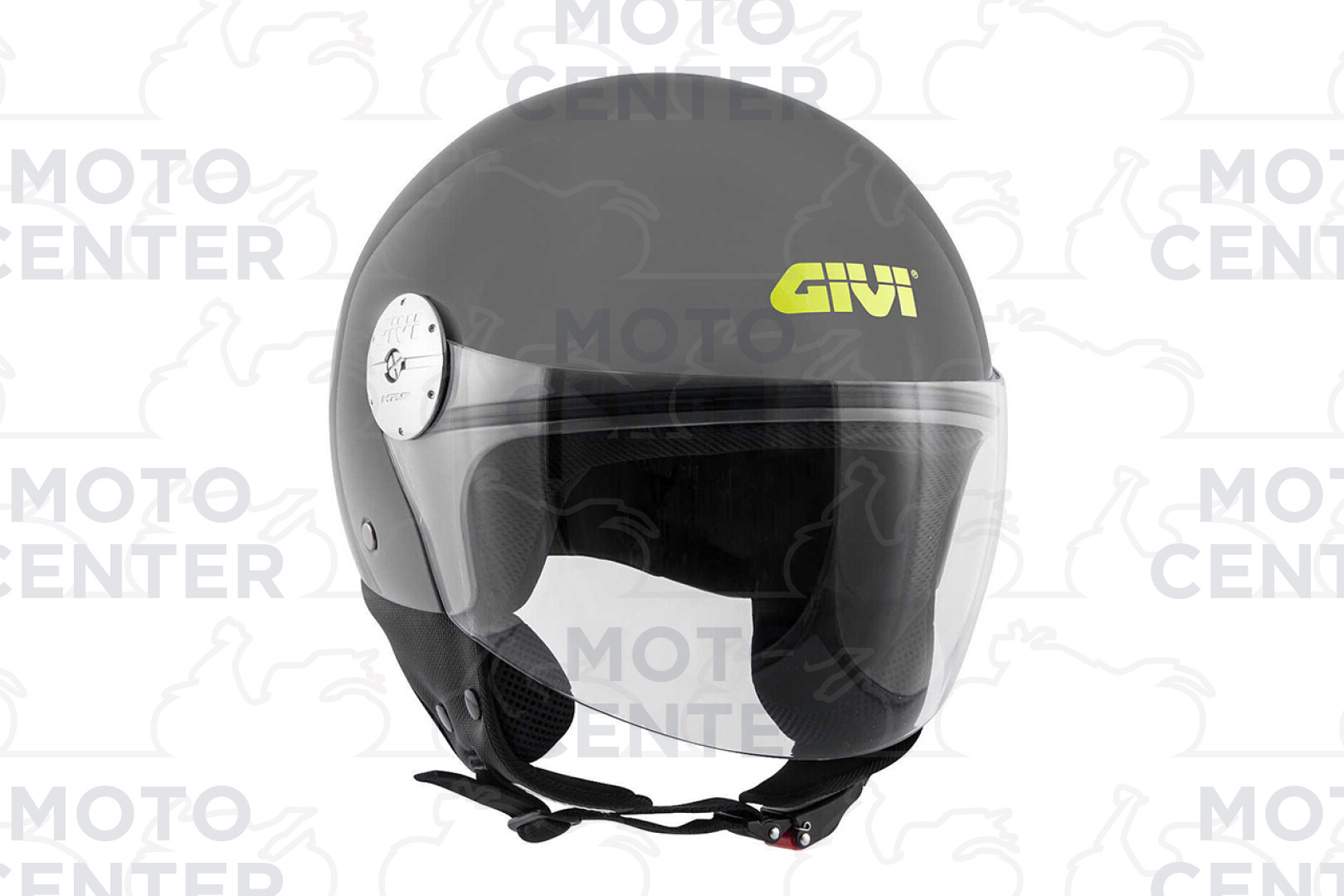 CASCO GIVI 20.7 JET OLDSTER STRIPES ROSSO NERO IN FIBRA TAGLIA L (59 Cm.) |  Motocenter.it | Ricambi Vespa e Moto