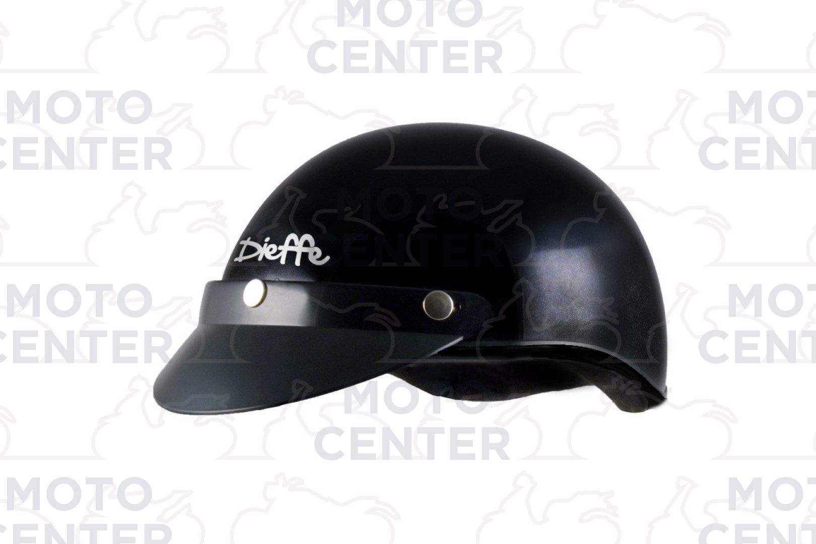 CASCO CICLO A SCODELLA DIEFFE NERO LUCIDO TAGLIA M (57 Cm.) | Motocenter.it  | Ricambi Vespa e Moto