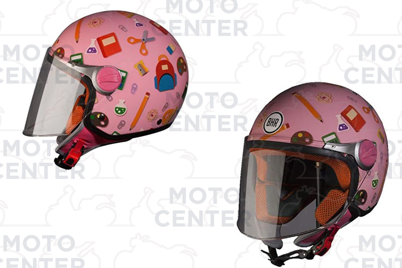 CASCO BAMBINO BHR 713 SCUOLA ROSA TAGLIA YS (50 Cm.) | Motocenter.it |  Ricambi Vespa e Moto