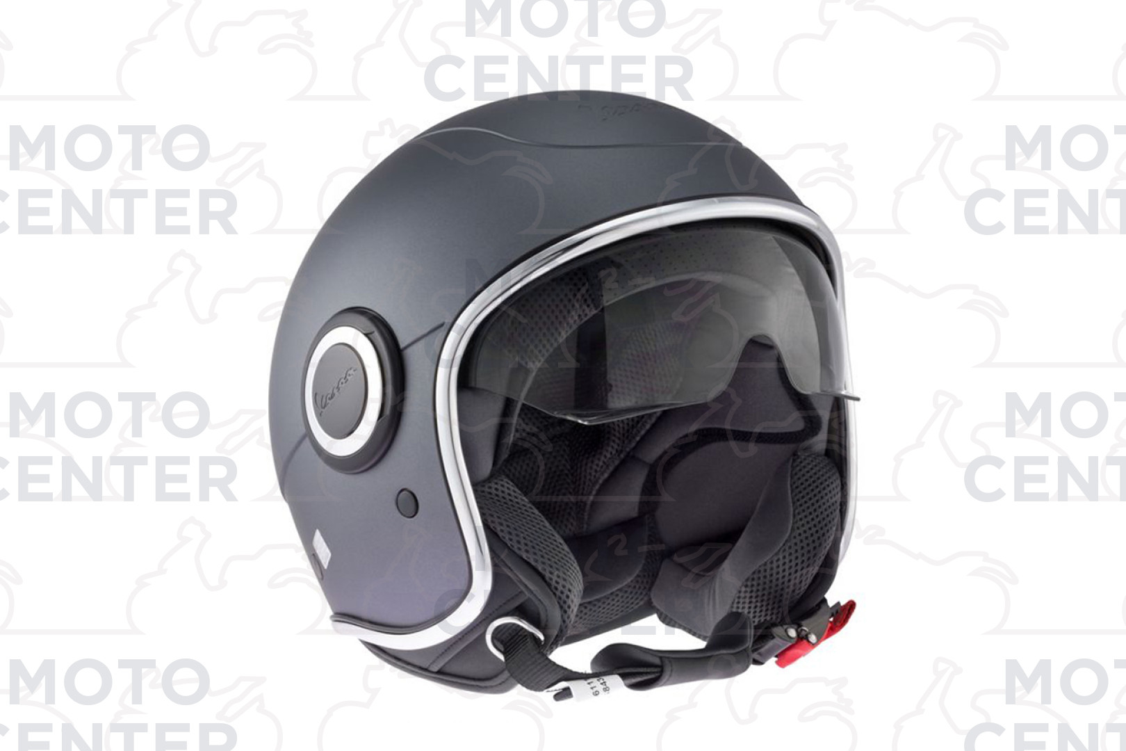 CASCO PIAGGIO VESPA VJ1 GRIGIO TITANIO OPACO 707/C TAGLIA S (55-56 Cm.) -  Motocenter