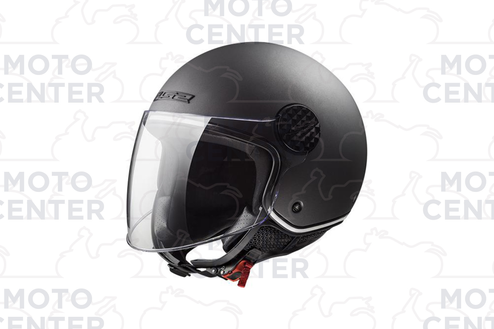 CASCO JET LS2 OF558 SPHERE LUX GRIGIO OPACO TAGLIA XL (59 Cm.) - Motocenter