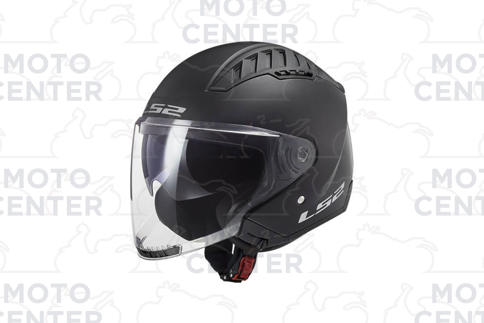 CASCO JET LS2 OF600 COPTER II URBANE NERO OPACO DOPPIA VISIERA TAGLIA M  (57-58 Cm.) - Motocenter