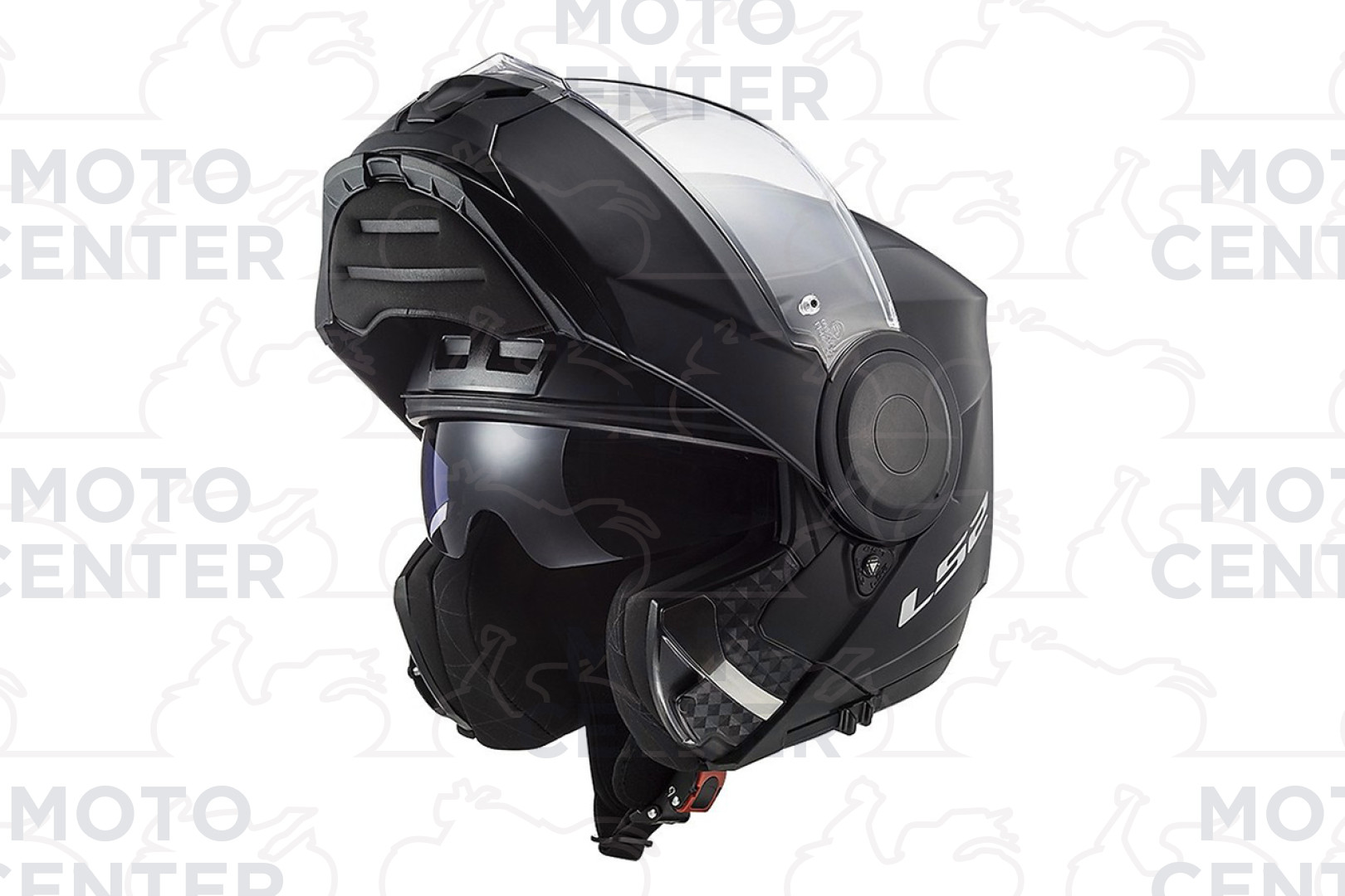 CASCO MODULARE LS2 FF902 SCOPE NERO OPACO DOPPIA VISIERA TAGLIA M (57-58  Cm.) - Motocenter