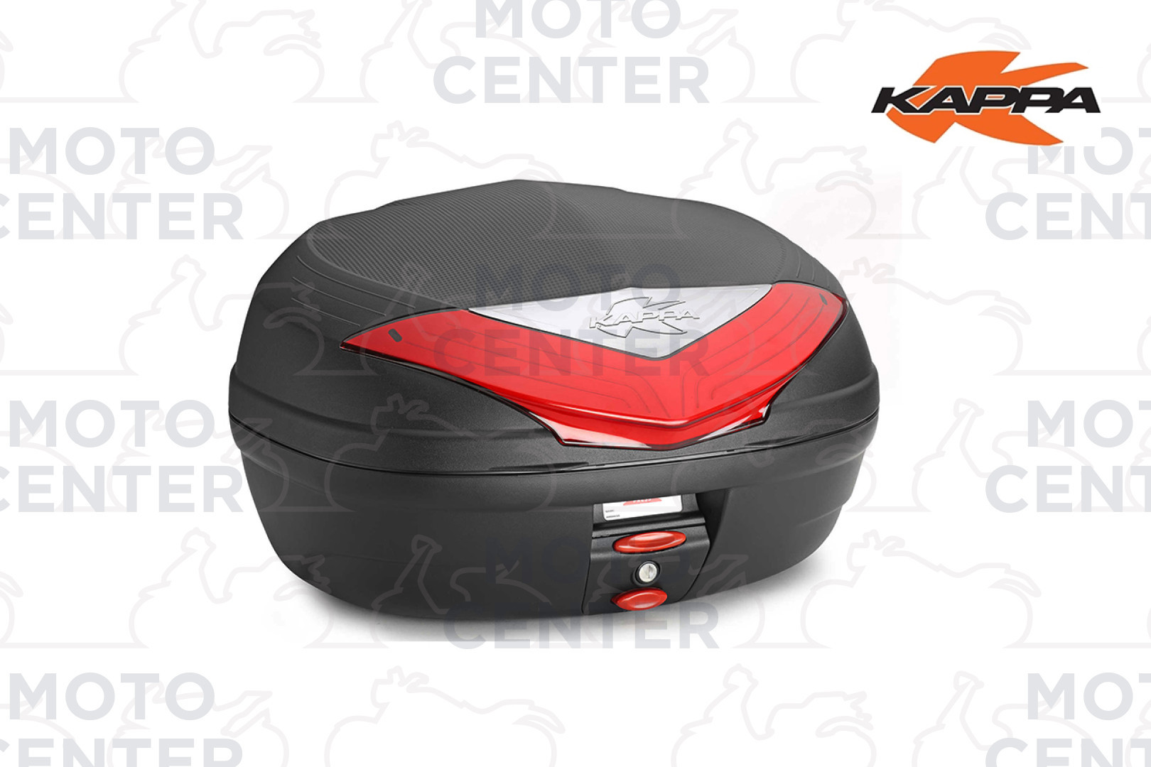 CY14N GIVI Bauletto Fisso Bicicletta Nero Cat Rosso con Kit Fissaggio Universale