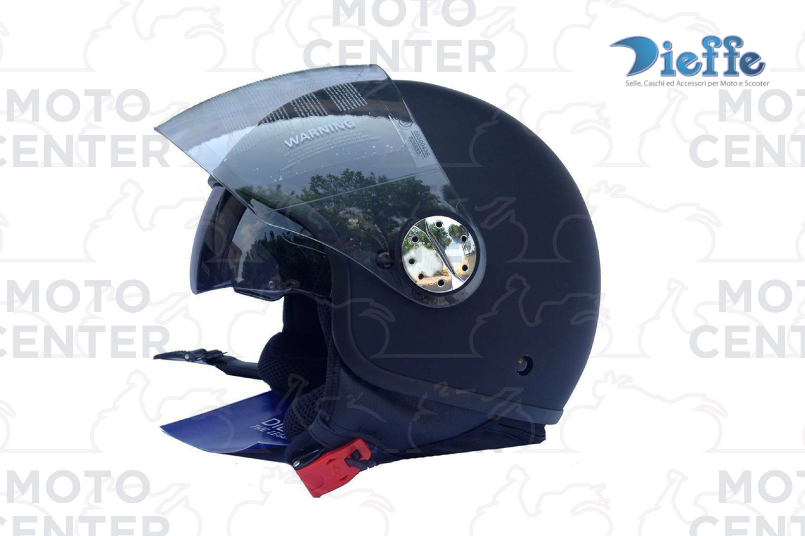 CASCO MOTO DEMI JET DOPPIA VISIERA BEST NERO OPACO M