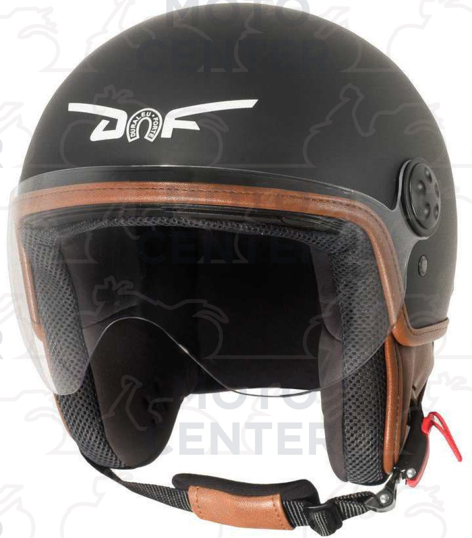 CASCO DEMI JET DURALEU NEW EASY NERO OPACO TAGLIA XL (59 Cm.) |  Motocenter.it | Ricambi Vespa e Moto