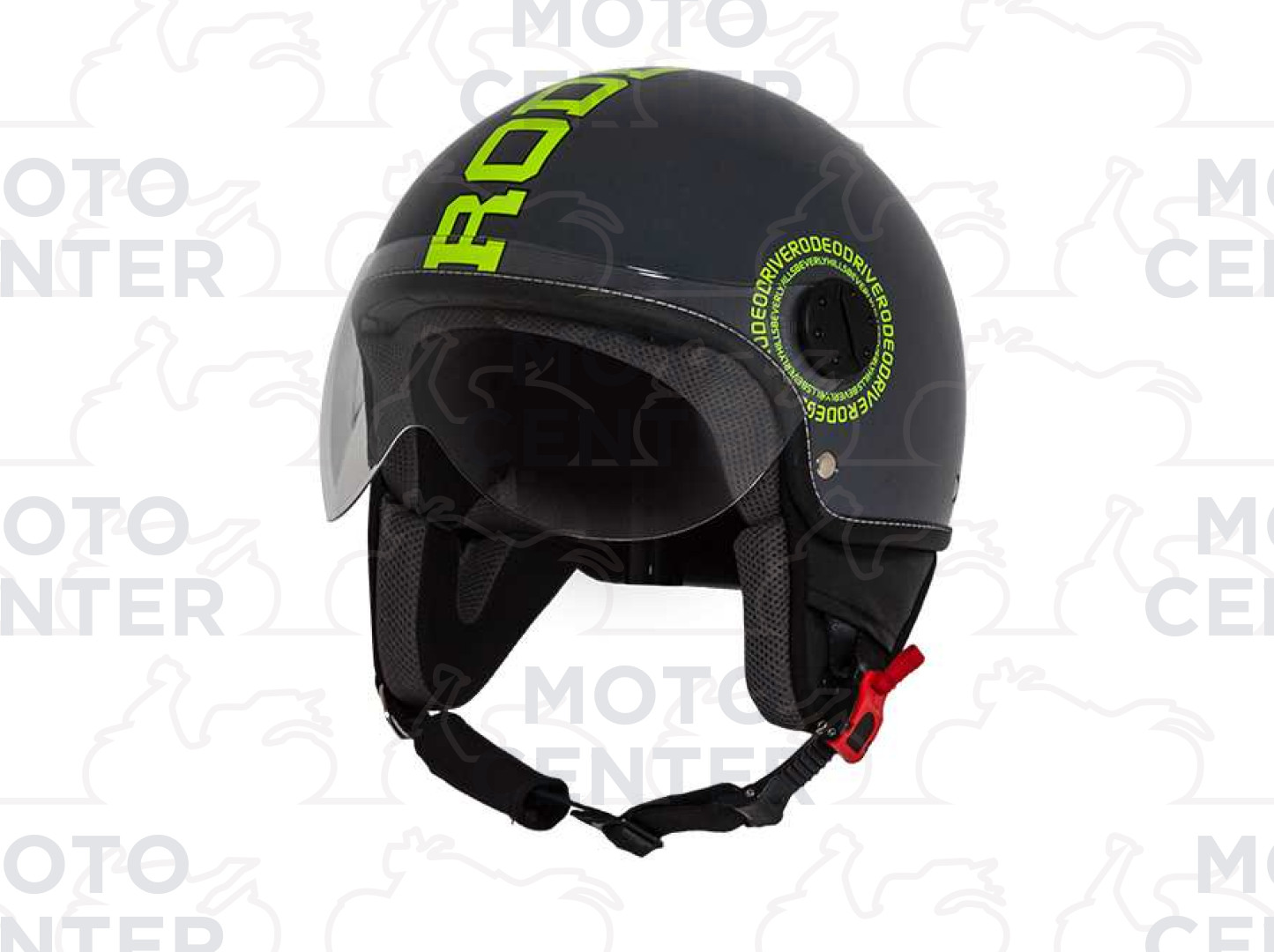CASCO DEMI JET RODEO DRIVE RD112 DECAL GRIGIO GIALLO FLUO TAGLIA XL (59  Cm.) | Motocenter.it | Ricambi Vespa e Moto