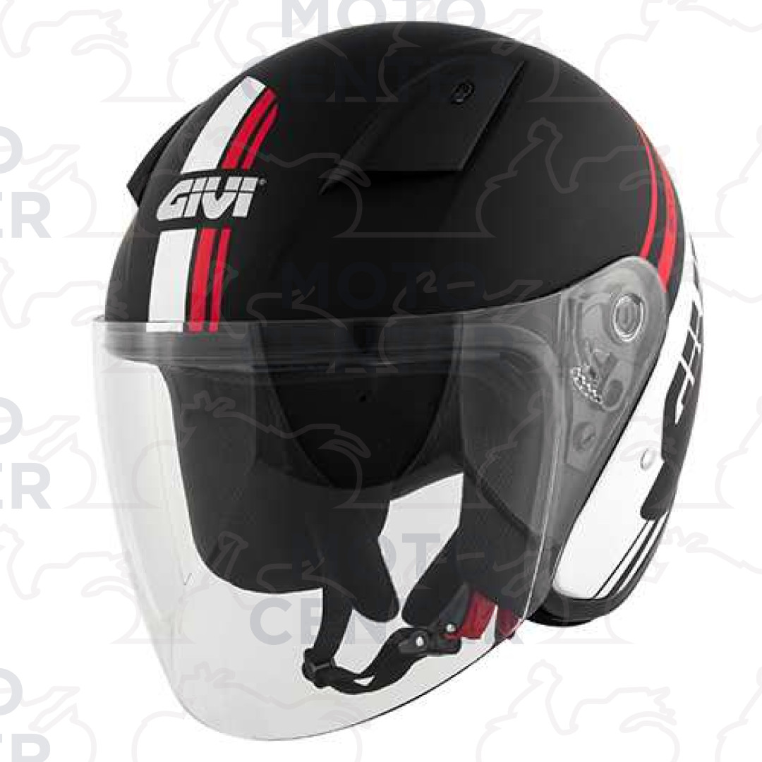 CASCO JET GIVI 30.3 TWEET GENEVE VISIERA LUNGA COLORE NERO OPACO TAGLIA L  (59 Cm.) | Motocenter.it | Ricambi Vespa e Moto