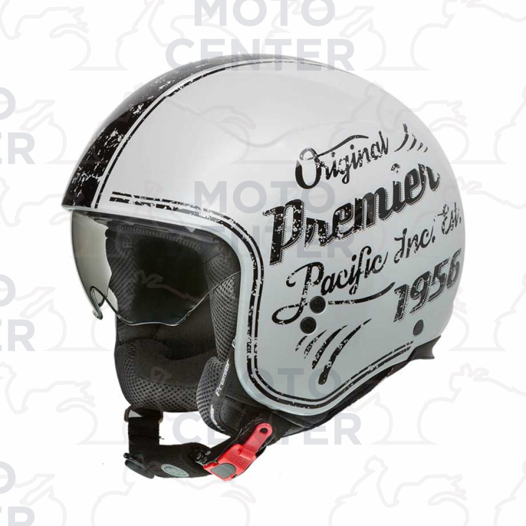 CASCO JET PREMIER HELMETS BIANCO ROCKER OR 8 CON VISIERINO INTERNO TAGLIA  XL (59 Cm.) | Motocenter.it | Ricambi Vespa e Moto