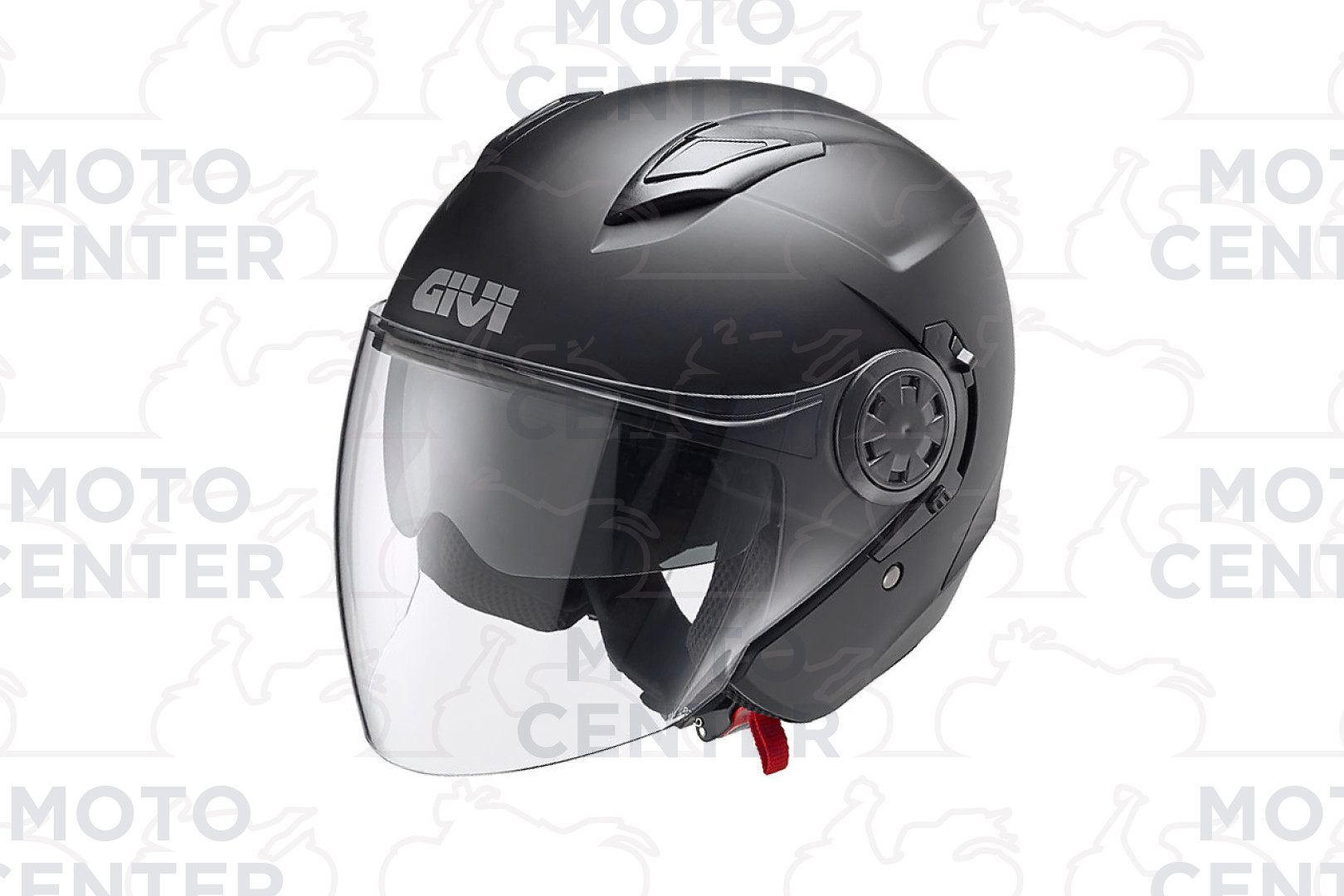 CASCO GIVI AIR JET DEMI JET 111 NERO OPACO DOPPIA VISIERA TERMOPLASTICO 60 L